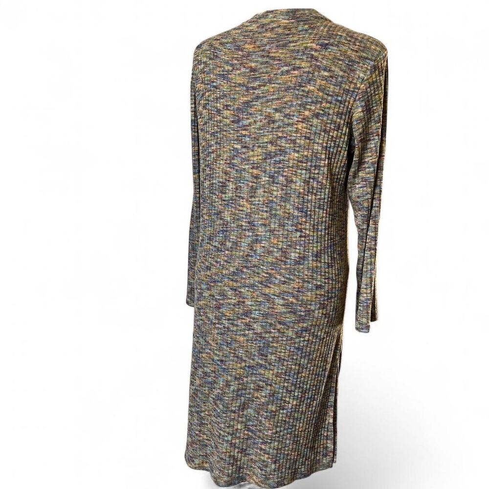 Another Reason Multicolor Long Ribbed Cardigan - image 3